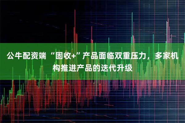 公牛配资端 “固收+”产品面临双重压力，多家机构推进产品的迭代升级